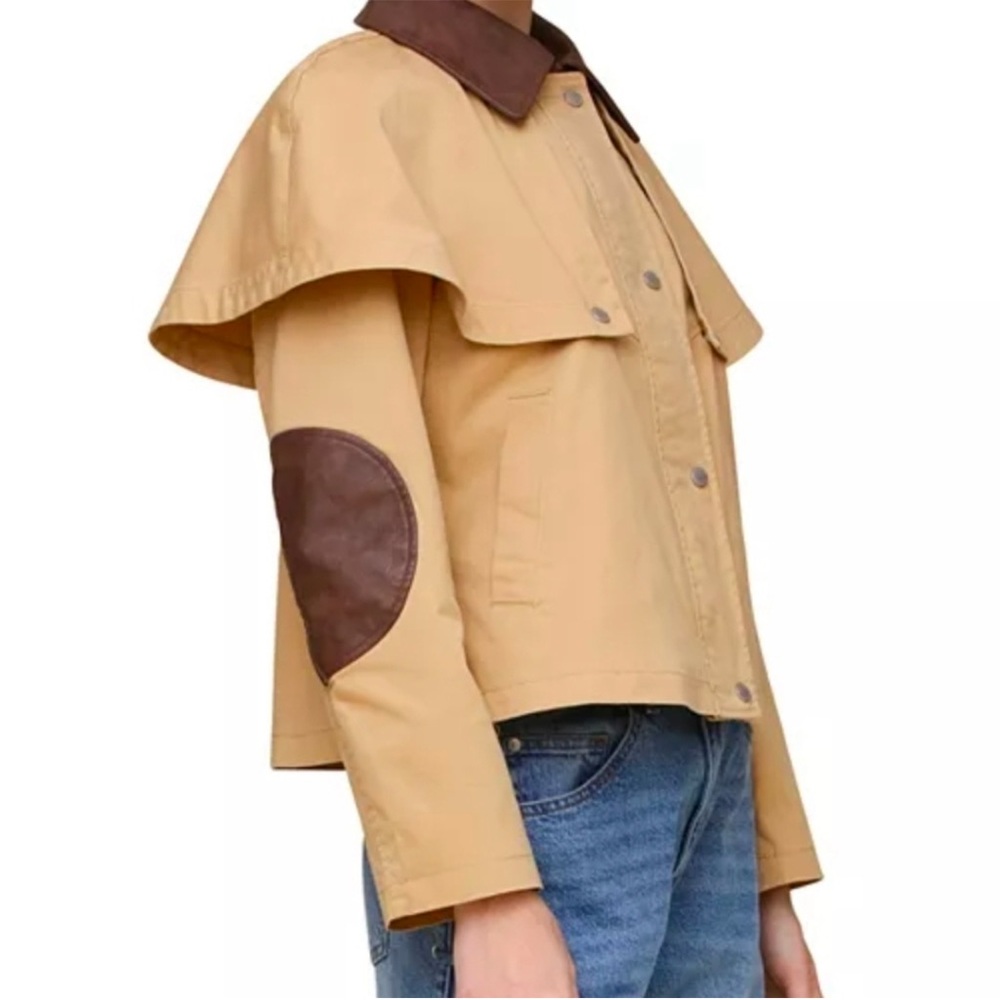 Avec les Filless Brown and Tan Women's Jacket. Very stylish for this season. NWT - Picture 3 of 4
